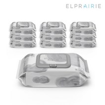 (무료배송)엘프레리 아기물티슈 프레스티지 레이온 100% 엠보싱 캡형 세트 72매 10팩, 없음