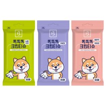 딩동이네 강아지물티슈 눈물자국 발바닥 귀세정 목욕 바디 티슈, 195g, 1개