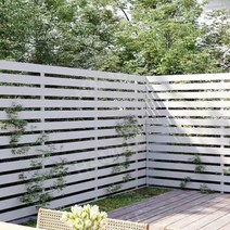 부식 방지 전원주택담장 펜스 담벼락, 흰색가로판100x180