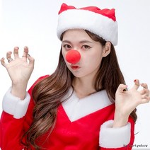 (루돌프코스펀지코) 빨간코 크리스마스 산타의상소품, 상세페이지 참조
