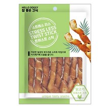 강아지 취향저격 영양 간식 쌀가루 껌 스틱 닭고기, 상세페이지 참조