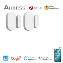 도어센서 문열림센서 문열림 알림 스마트홈 스마트 센서 투야 지그비 30 도어 윈도우 2MQTT 감지기 보안 보호 알렉사 구글 홈을 통한 라이프 앱 제어, [02] 2 Pieces
