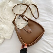 크로와상 백 범백 크로와상백 여성 복고풍 어깨 가방 대비 색상 초승달 크로스 바디 가방