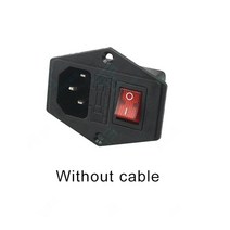 3d프린터 3d펜 3d프린터펜3D 프린터 부품 220V/110V 15A 전원 공급 장치 스위치 용 퓨즈가있는 남성 소켓 D, 03 Without cable