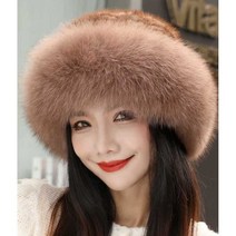 밍크모자 겨울 기모 니트 모피 털 엄마 방울 할머니