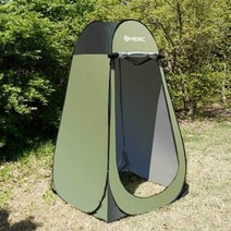캠핑 원터치 샤워텐트 간이 탈의실 샤워부스, 고급형(높이207cm), 카키
