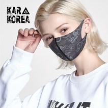 [카르마스크 본사직영] *패턴스탬프* [사이즈 M] KC안전인증 캐쥬얼 (100%국산) 연예인 원조 패션마스크, 1개입, 1개