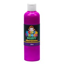 미술놀이 핑거페인트 형광색 250ml 낱색 (형광보라)