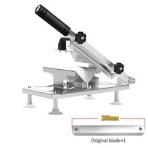 작두 약초 손 약재 동태 뼈 무쇠 식품 커터 슬라이싱 기계 스테인레스 스틸 가정용 0.3-8mm 두께 조절 고기 및 야채 슬라이서 플레너 커터, 조각 슬라이서 1 블레이드