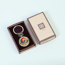 한국전통 금장 열쇠고리 키링 기념품, 01.금장부채