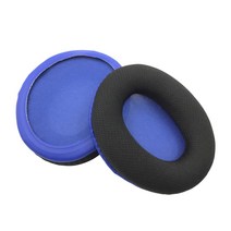 Hyperx Cloud Stinger 코어 헤드폰 귀마개를위한 헤드 빔을위한 편안한 이어 패드, BK BL 메쉬 이어 패드
