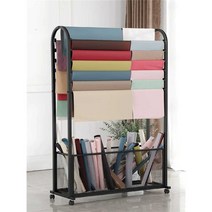 필름거치대 거치대 썬팅지 진열대 꽃집 포장지 진열대, 70x30x165 15겹 검정색