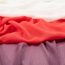 유명한원단 블라우스원단 요루 쉬폰 원단 백아이보리 레드 퍼플 무지 3종, 레드(D육삼)