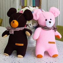 달콤달곰 브라우니 앤 슈가 양말인형diy 인형만들기, 핑크 슈가