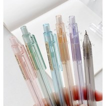 투명 파스텔 샤프 0.5mm 노크식샤프 6종 팬시 연필 학교선물, 그린