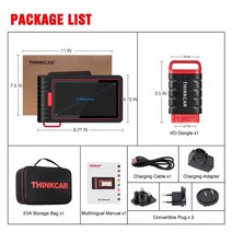 OBD차량스캐너 진단기 thinkcar thinkscan max 2 전체 시스템 자동차 진단 도구 obd2 af dpf immo 28 리셋 ecu 코딩 지원 canfd for, 씽크스캔 맥스 2