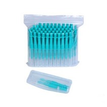스마일브러쉬 I형 치간칫솔 SS 0.9mm 민트, 1개, 100개입