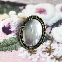 후야몰/비엔나 타원 브로치-신주 만들기 반제품 퀼트/프랑스자수-DIY, HF15-비엔나 타원 브로치-신주