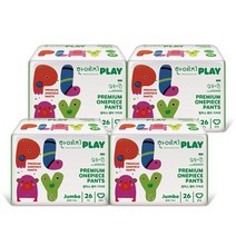 한예지 PLAY 기저귀 점보 사이즈 26입 4팩(총 104입)