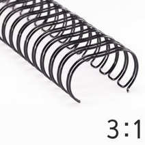 국산 튼튼한 3:1 스틸 와이어링 12.7mm 제본링 노트 책 제본 스프링 분철 용품 링 바인더 교재 문제집 연습장 만들기 제본기, 색상, 회색