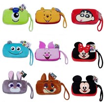 자체브랜드 디즈니 캐릭터 주디 짱구 이중 지퍼 필통 파우치 펜슬케이스, 04_짱구_블랙