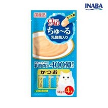 이나바 챠오츄르 고양이 간식 56g 4개입 5개, 챠오츄르 유산균 가다랑어  56g