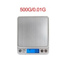 주방용 계량저울 새로운 500 0.01g 3000g 0.1g LCD 휴대용 요리저울, 500g-0.01g