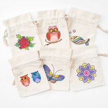 복주머니 만들기 전통 공예 복조리 꾸미기 가방 천 코튼 면 채색 무지 조리개 파우치 돌봄 교실 초등 행사, 부엉이2마리(이벤트)
