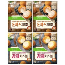 풀무원 치즈볼 4개 골라담기 360gX4 감자 돈까스, 모짜렐라 x 2 + 돈까스 x 2, 360g