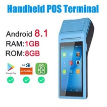 블루투스 바코드 스캐너 Holyhah-핸드 헬드 PDA 안드로이드 POS 터미널 영수증 프린터 블루투스 와이파이 3G NFC 데이터 수집기 휴대용, Q2 3G Blue_EU