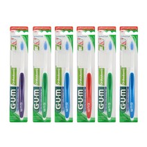 GUM 검 치과 교정 칫솔 V커팅 칫솔추천 (124RD) 6개, 상세설명 참조