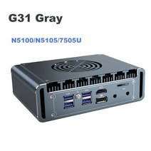 소형미니PC 미니 휴대용 산업용 한뼘 팬리스 PC 셀러론 j1900 쿼드 코어 4 x lan 방화벽 서버 Pfsense AES-IN 라우터, [01] N5100, [04] EU, [03] 4GB 256GB