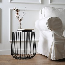 텐바이텐 네트 철제 사이드 테이블, 소 블랙(05385B)