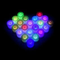 LED티라이트캔들(일반형레인보우) 프로포즈 엘이디초