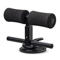 G-GOON 흡착식 싯업 윗몸일으키기 홀더 보조장치 뱃살빼기 홈트레이닝 실내 기구 복근운동, 블랙