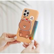 [주문제작]트라이코지 베어 패치 에폭시톡 카드하드케이스 투명범퍼케이스 핸드폰케이스 하드케이스 젤리케이스 갤럭시S/갤럭시노트케이스