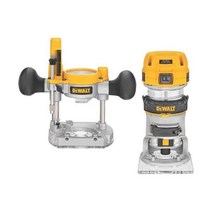 DEWALT 라우터 고정/플런지 베이스 키트 가변 속도 1.25HP 최대 토크(DWP611PK), Compact router