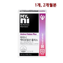 일동 마이니 액티브엽산 활성형 메틸테트라히드로 비타민B6 B12 비타민D 임산부 영양제 임신 초기 수유부 임신준비 부부 남자 인신부 효능 추천 식약처인증, 1ea