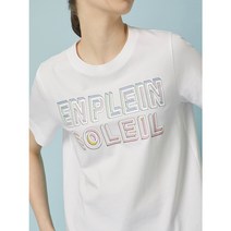 [듀엘] 글리터 레터링 티셔츠 WH_L232MSM035