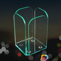 투명 아크릴 사각통 68x108mm / 연필꽂이 필기구 볼펜꽂이 / 사무실인테리어소품
