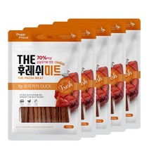 어린견 노령견 부드러운 후레쉬미트 오리 100gx5 강아지훈련용간식 반려견, 1개