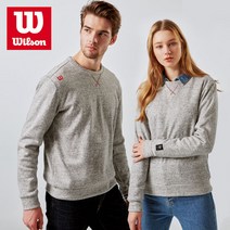 윌슨 기모 맨투맨 1433 그레이 베이직 캐쥬얼 긴팔티