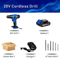 20V 시리즈 무선 스크루 드라이버 드릴 해머 임팩트 렌치 앵글 그라인더 원형 톱 지그 공기 팽창기 리튬 배터리, 옵션 번호 (01) - CHINA, PTET1013, EU