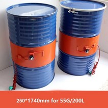 드럼히터 드럼통 실리콘 히팅자켓150L 220V 2000W 실리콘 고무 금속 오일 드럼 히터 액체 가스 저장 탱크, 한개옵션0