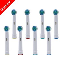 전동칫솔 자동 칫솔 Oral-b 용 8pcs 브러시 헤드 핏 어드밴스 파워프로 건강트라이엄프3d 엑셀바이탈리티 정밀 클린