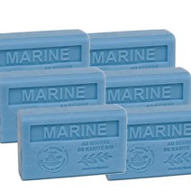 Soap house 솝 하우스 친기농 시어 버터로 만든 프랑스 비누 바다의 향기 125g 6개입 -영국직송