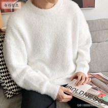 뉴타임즈 해외 겨울 앙고라 인스 대박 라운드 니트 남 A12