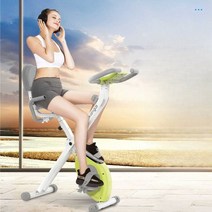 홈트 미니 운동 자전거 실내 스포츠 체중 감소 접이식 경량 사이클 스피닝, 등받이가 있는 블랙