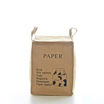 대디마인드 가정용분리수거함 쓰레기의류수거함 다이소 패트병 캔 플라스틱 폐건전지수거함 룸앤홈 패브릭, 1개, 종이류