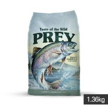 유통기한임박할인 토우 프레이(PREY) 송어 독_1.36kg 유통기한 23년 8월 13일 까지